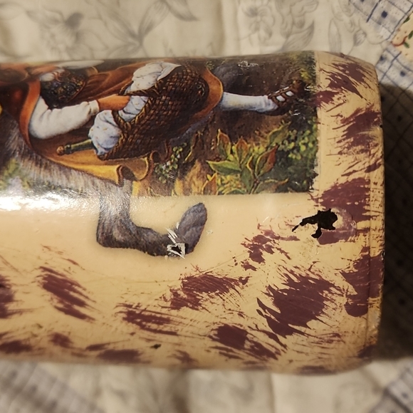 Handmade Vintage Red Riding Hood Glass Jar Bank - Picture 4 of 4